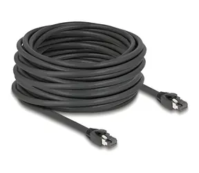 DeLock RJ45 Cat.8.1 S/FTP černá / Síťový kabel / 40 Gbps / 15 m