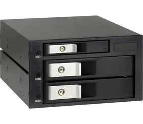 Inter-Tech IPC ST-3525 / Vyměnitelný rámeček / 3,5" a 2,5" HDD/SSD / Do 5,25" pozice / Hotswap