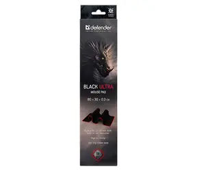 Defender Black Ultra černá / Herní podložka pod myš / 800 x 300 x 3 mm