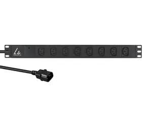 Lanview 19" PDU 8x C13 černá / PDU / 1U / 3 m / 230 V / 13 A