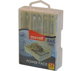 Maxell LR03 AAA / Alkalická baterie / 1,5 V / 24 ks