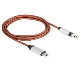 Delock AUX kabel USB-C - jack 3,5mm 4pin / Kabel / 1,2 m