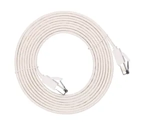 Extralink bílá / Patch kabel / Cat.8 U/FTP / plochý / 3 m / 40 Gbit/s