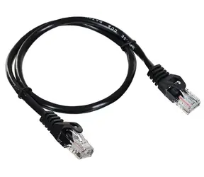 Lanberg UTP CAT5E 0,5m černá / Patch kabel / RJ45-RJ45 / 10-pack / Fluke Passed