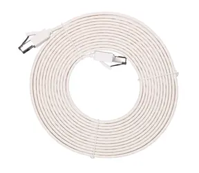 Extralink bílá / Patch kabel / Cat.8 U/FTP / plochý / 40G / 5 m