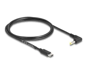 DeLock napájecí kabel USB-C - DC 4,0 x 1,7 mm 90° / Kabel / 1,5 m / černý