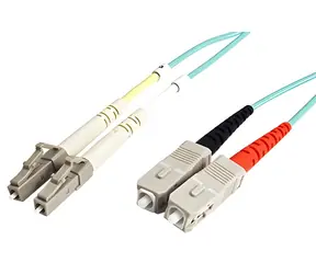 efb Optický patchkabel LC-SC 20 m / Optický kabel / Multimode 50/125 / Duplex / OM3