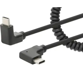 Manhattan USB-C černá / USB kabel / USB-C (M) - USB-C (M) / 1 m
