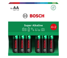 Bosch LR6SA6B/00 / Alkalická baterie AA / 4+2 ks / 1,5 V / LR6