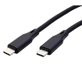 ROLINE černá / Kabel USB-C (M) - USB-C (M) / silikonový / 60W / 1 m