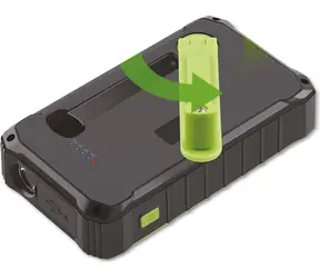 Denver PSO-10012 / Solární powerbanka / 10000mAh / ruční dynamo