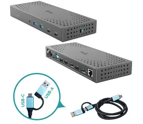 i-tec USB-C Triple 4K Dock Gen 2 / Dokovací stanice / 3x HDMI + 2x DisplayPort / PD 100W / RJ-45 / USB-C