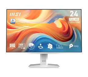 23.8" MSI PRO MP243W E14 bílá / Monitor / IPS / Full HD / 144Hz / VESA