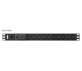 Aten PE0110S černá / PDU / 1U / 10x C13 / vstup C14 / 100-240V / 10A