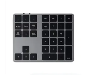 Satechi Extended Keypad Space Gray / Bezdrátová numerická klávesnice / Bluetooth / hliníková