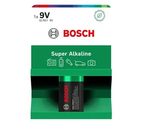 Bosch 6LR61SA1B/00 Super Alkaline 9V / Alkalická baterie / 6LR61 / 1 ks