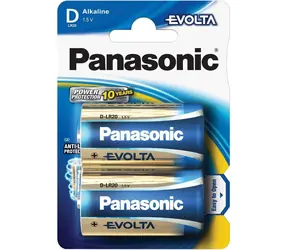 Panasonic Evolta D / Alkalická baterie / LR20 / 1,5V / 2ks