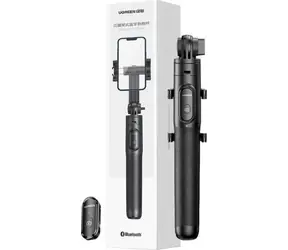 Ugreen selfie tyč s Bluetooth spouští černá / Selfie tyč / Bluetooth dálková spoušť / 360° otočná / do 7,2"