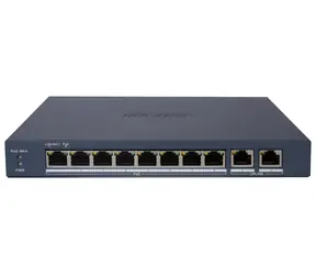 Hikvision DS-3E1510P-EI/M(B) / Switch / 8x Gigabit PoE / 2x Gigabit Uplink / Super PoE 80 W / dosah 300 m