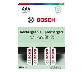 Bosch HR03B4P950/00 / Nabíjecí baterie AAA / Ni-MH / 950 mAh / 4 ks