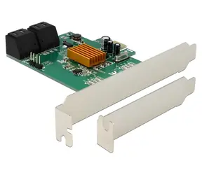 Delock PCIe x1 karta / Řadič / 4x SATA / Marvell 88SE9215 / Nízký profil