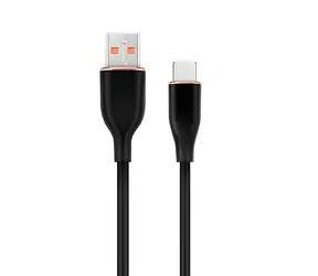 Cablexpert Premium Silicone černá / Nabíjecí a datový kabel / USB-C / 1,5 m
