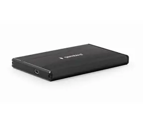 Gembird Externí box 2,5" černá / USB 3.0 case / SATA / broušený hliník