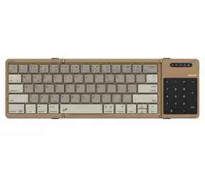 Nillkin Cube khaki / Skládací klávesnice / Bluetooth / Touchpad / Numerická klávesnice