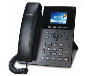 Planet VIP-1260PT / VoIP telefon / HD audio G.722/Opus / barevný LCD / Dual GbE LAN / PoE