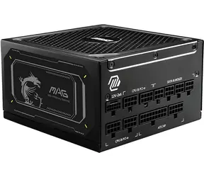MSI MAG A1000GL PCIE5 II černá / Zdroj / 1000W / ATX 3.1 / PCIe 5.1 / 80 PLUS Gold / 135mm