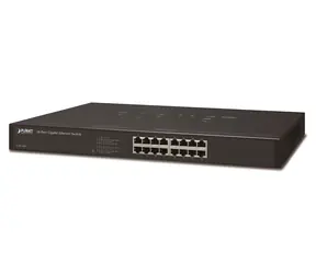 Planet GSW-1601 / Switch / 16x 10/100/1000 Mbps / rackmount / fanless
