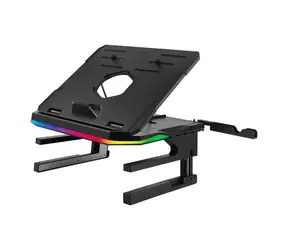 Enermax R.T.STAND černá / Stojan pro notebook / do 17" / výškově nastavitelný / sklon 0-42,5° / otočný 360°