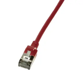 LogiLink CAT6 U/FTP Slim červená / Patch kabel / RJ-45 / 0,5 m