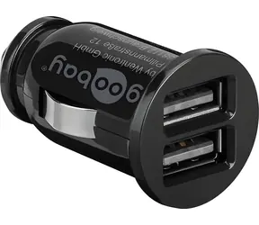 Goobay 58912 černá / Nabíječka do auta / 2x USB-A