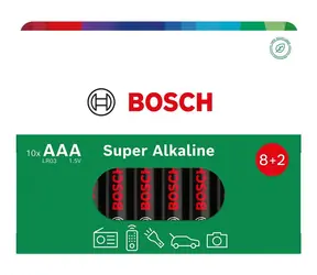 Bosch LR03SA10B/00 / Alkalická baterie AAA / LR03 / 1,5 V / 10 ks