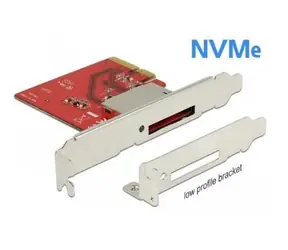 DeLock PCI Express karta CFexpress / Řadič / 1x ext. CFexpress slot / NVMe x4 / PCIe 3.0 / Nízkoprofilová