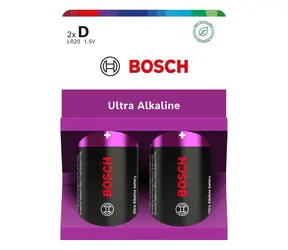 Bosch LR20UA2B/00 / Baterie D (LR20) / Alkalická / 1,5 V / 2 ks