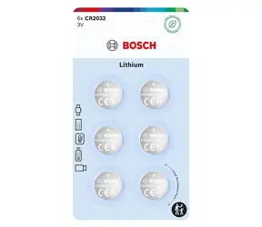 Bosch CR2032B6/00 / Baterie lithiová / CR2032 / 3V / 6 ks