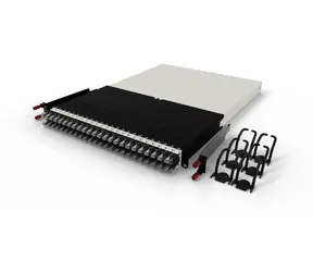 PatchBox One Cassette 30RU UTP černá / Organizér kabeláže do racku / 19" / 1U / PoE 802.3bt