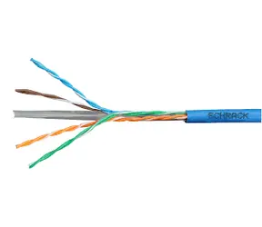 Schrack Cat.6 modrá / Instalační kabel / U/UTP / 305 m / LS0H / drát