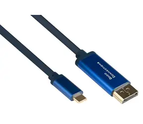 Good Connections SmartFLEX modrá / Redukce / USB-C (M) - DisplayPort (M) / 4K UHD 60Hz / 2 m