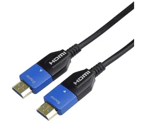 PremiumCord HDMI 2.1 optický 20m zlacený / Kabel HDMI / Ultra High Speed / 8K 60Hz / 4K 120Hz / 48 Gb/s