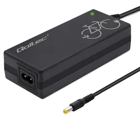 Qoltec 50761 Nabíječka pro e-kola černá / 84W / 42V / 2A / 5.5x2.5