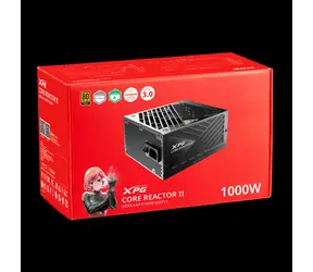 ADATA XPG CORE REACTOR II černá / Zdroj / 1000 W / ATX 3.0 / 80 PLUS Gold / plně modulární / 135mm ventilátor