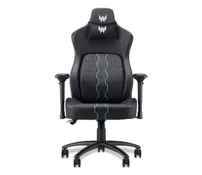 Acer Predator Herní židle Rift Pro černá, modrá / 4D loketní opěrky / Nastavitelné opěradlo 0-90° / Kolečka PU