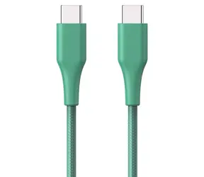 ER POWER kabel USB-C/USB-C GRS zelený / Kabel / USB 2.0 / 1,2 m / 60 W