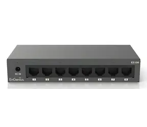 EnGenius ES108 černá / Switch / 8x Gigabit LAN / unmanaged / bez ventilátoru / na zeď