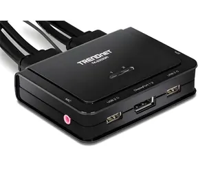 TRENDnet TK-220DPI / KVM přepínač / DisplayPort 1.2 / 4K UHD / USB / Audio 5.1