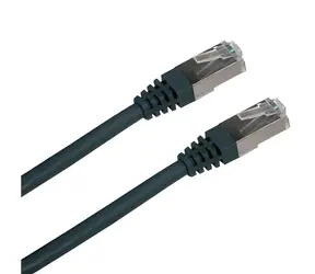 OEM Patch kabel FTP Cat5e černý / Síťový kabel / 2 m