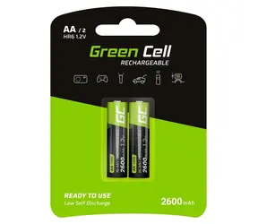 Green Cell GR05 / Nabíjecí baterie / AA / NiMH / 1,2 V / 2600 mAh / 2 ks